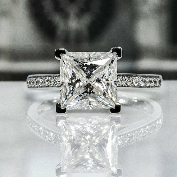 Princess Cut and Double Halo Twist Split Shank Engagement Ring – Michael E.  Minden Diamond Jewelers - The Diamond & Wedding Ring Store