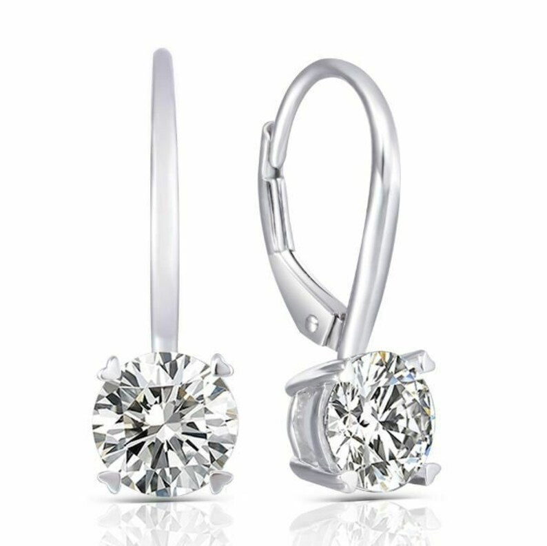 Moissanite earrings hoops Clearance
