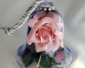 Rose in a Bell Ornament