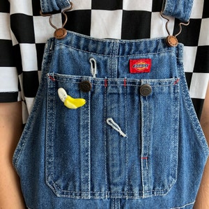 handmade banana pin with face