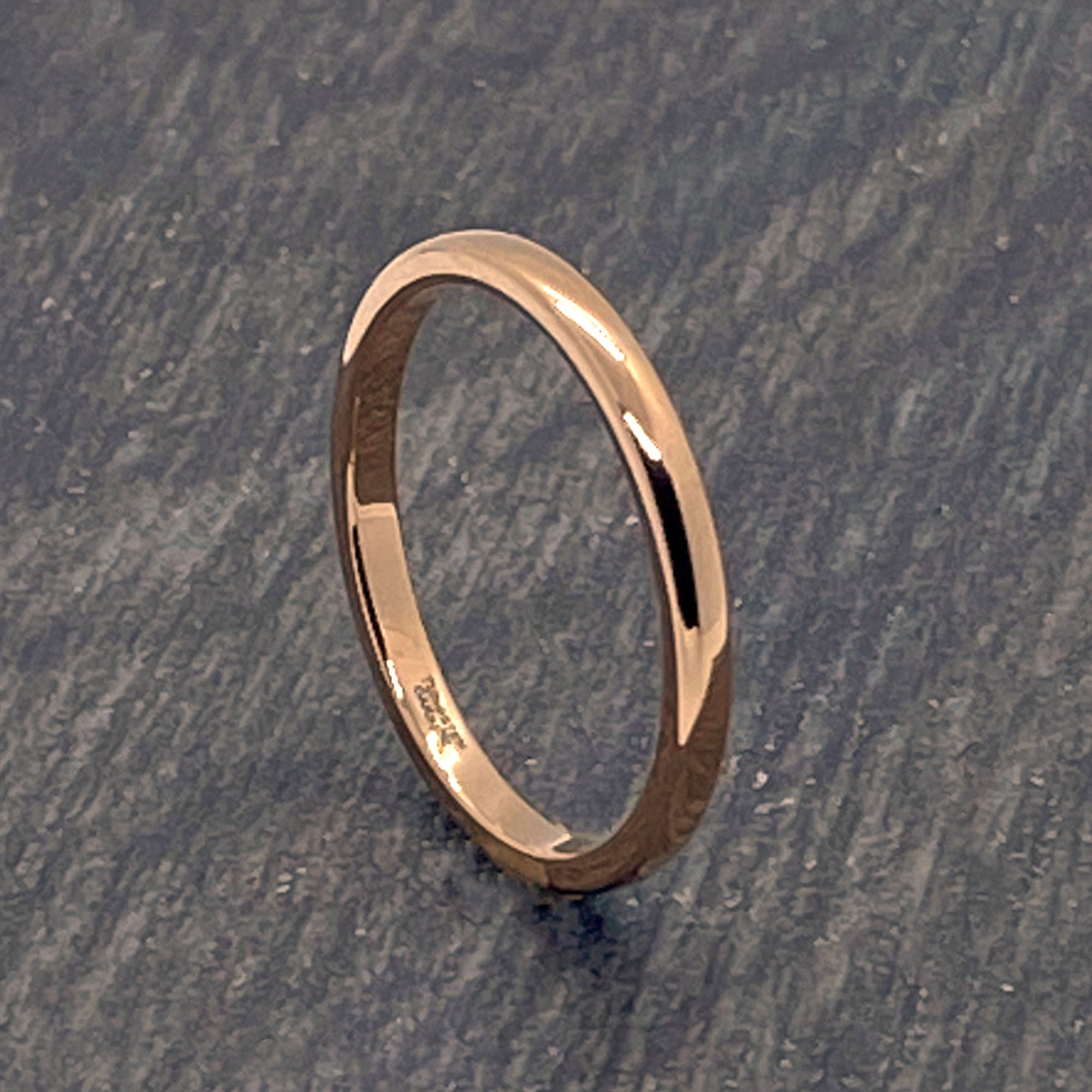 Rose Gold 2mm Mens Tungsten Ring Rose Gold Court Fit Wedding - Etsy UK