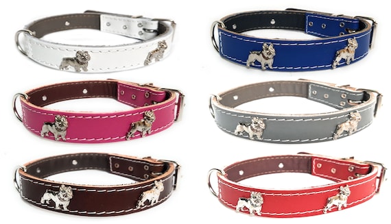 2,5 cm breites Luxus Frenchie Leder Hundehalsband mit einzigartigen  franzsischen Bulldogge Abzeichen - Etsy.de