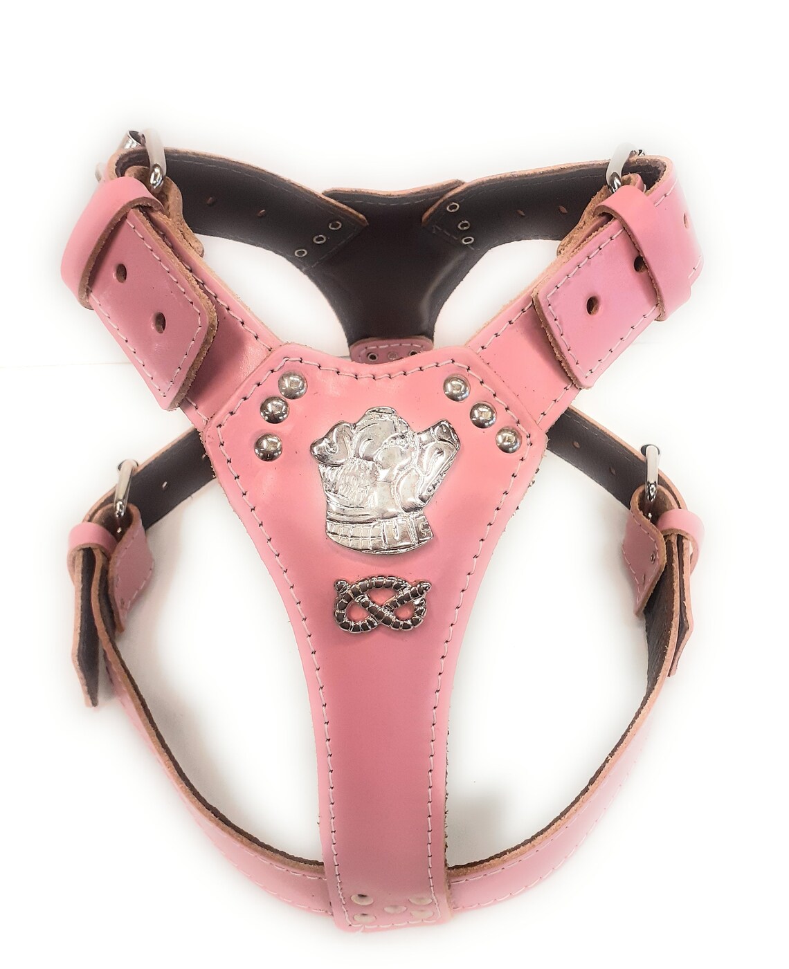 Staffy Leather Dog Harness with Staffordshire Bullterrier Etsy