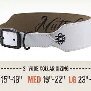 White Patent Leather Dog Collar