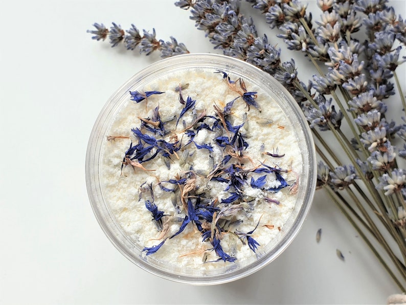 Lavender Coconut Bath Milk Soak Relaxing Epsom Bath Salts Etsy