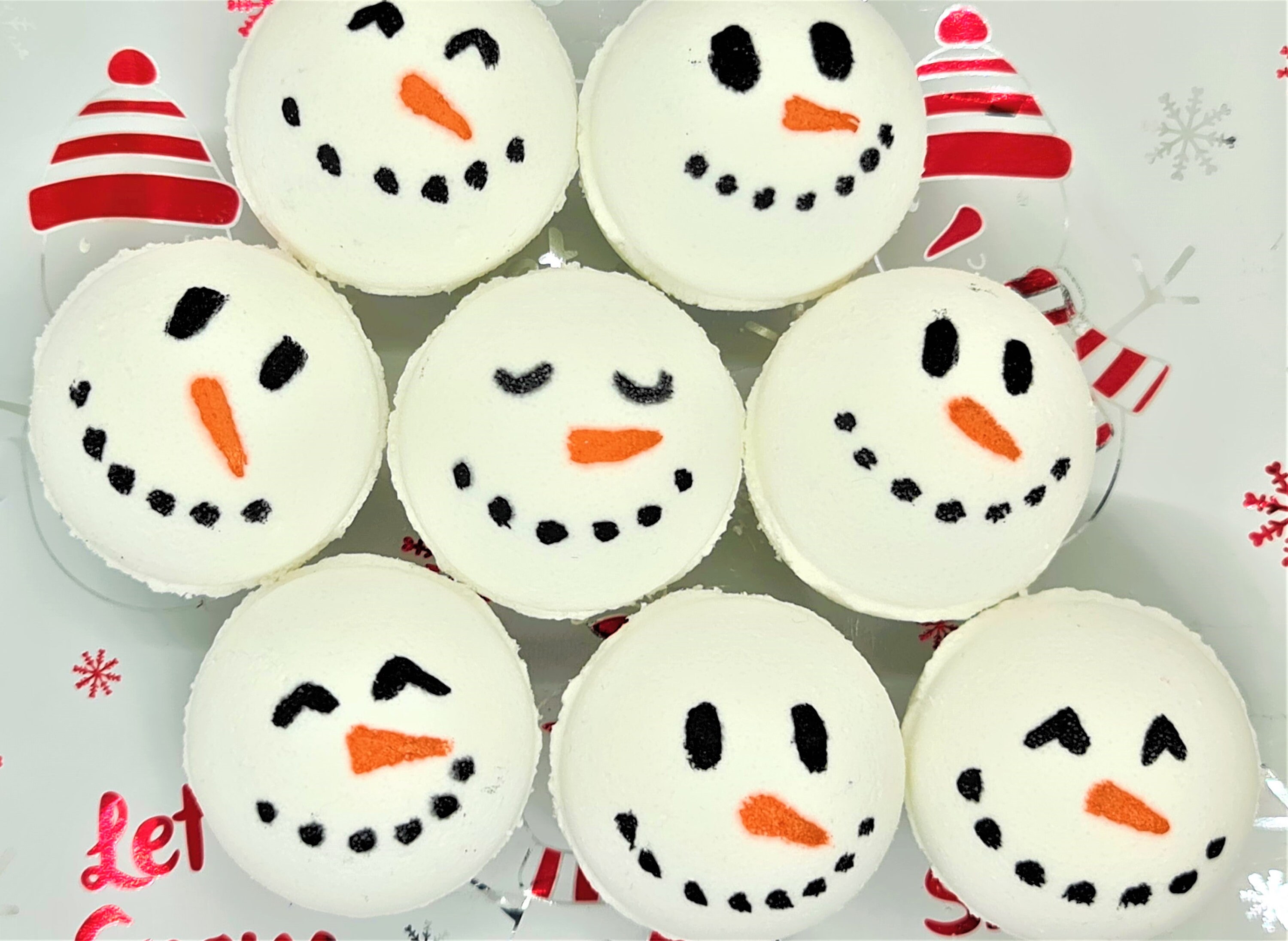 Snowman Bath Bomb Christmas Gift Bubble Bath Bombs - Etsy UK