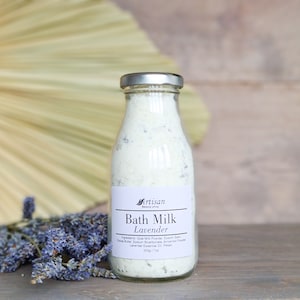 Relaxing Lavender Bath Milk Soak Epsom Salts Magnesium Bath Goats Milk With Cocoa Butter