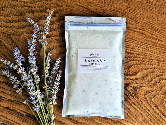 Lavender Coconut Milk Bath Soak: Relaxing Epsom Salts (7oz)
