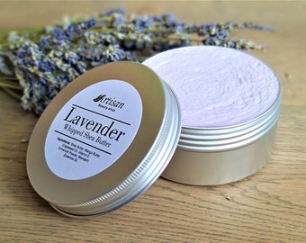 Lavender Whipped Shea Butter Body Lotion Natural Body Cream Skin Hair Moisturiser 8.8 OZ