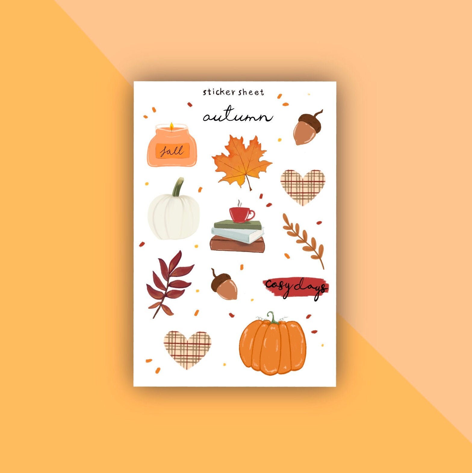 Bullet Journal Stickers Calendar Stickers — Matte Handmade Sticker ...