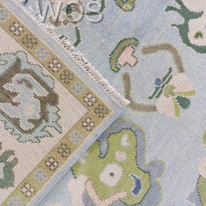 Multi Color Oushak style Hand Knotted Rug 4x6, 5x8, 6x9, 8x10, 9x12, 10x14 ft Handmade Rugs for Living Room - Antique Contemporary rug
