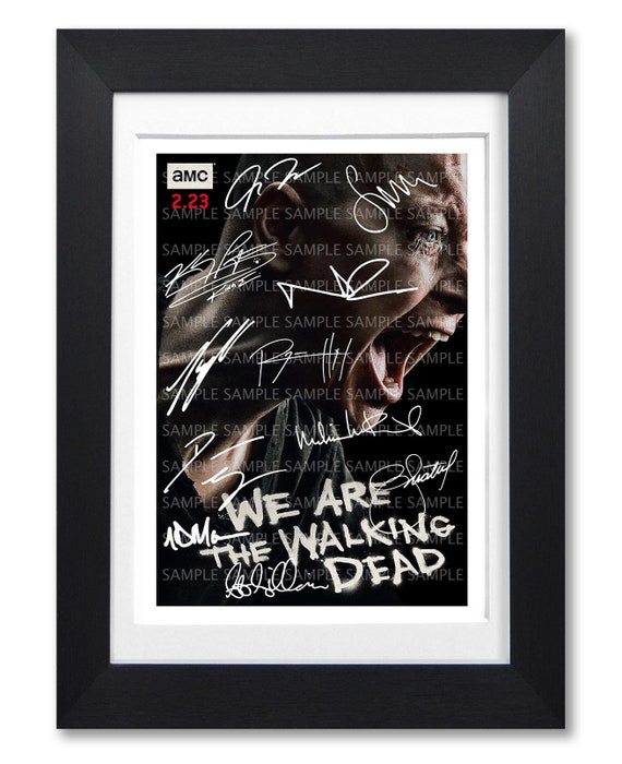 The WALKING DEAD Cast Signed Poster Print Photo Autograph Tv Show Season 10  Series Gift TWD -  Israel