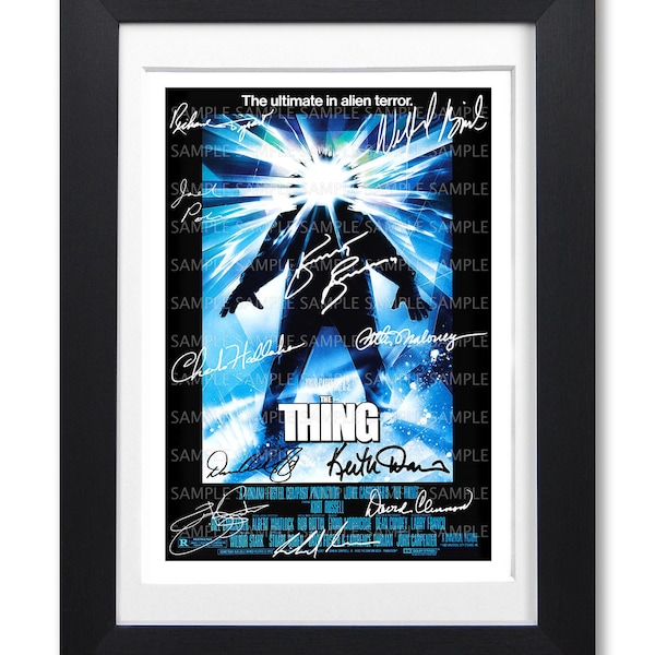 THE THING movie cast signed poster print photo autograph memorabilia framed gift 1982 film