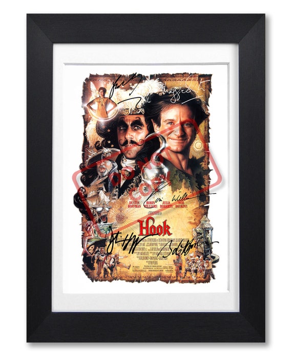 CAPTAIN HOOK Movie Cast Signed Poster Print Photo Autograph Gift