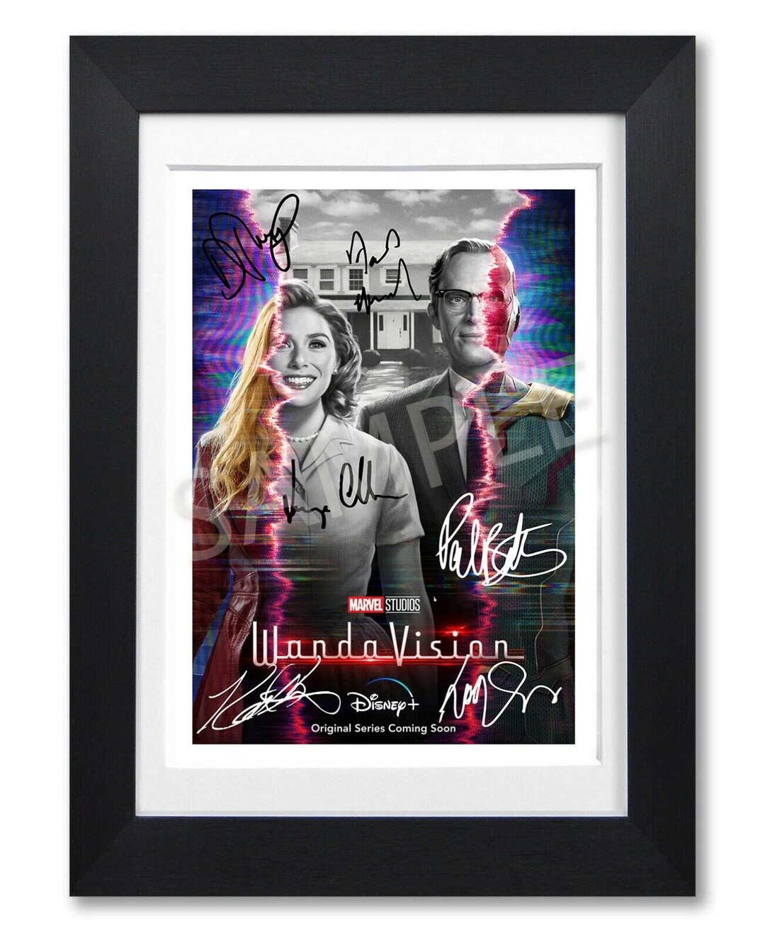 WANDAVISION Cast Signed Poster Print Photo Autograph Tv Show