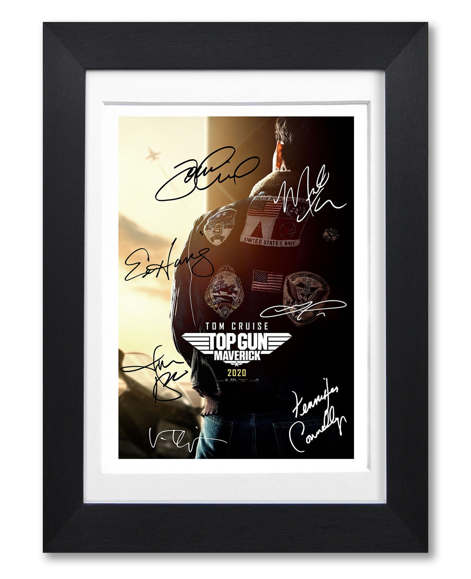 TOP GUN MAVERICK movie cast signed poster print photo Etsy
