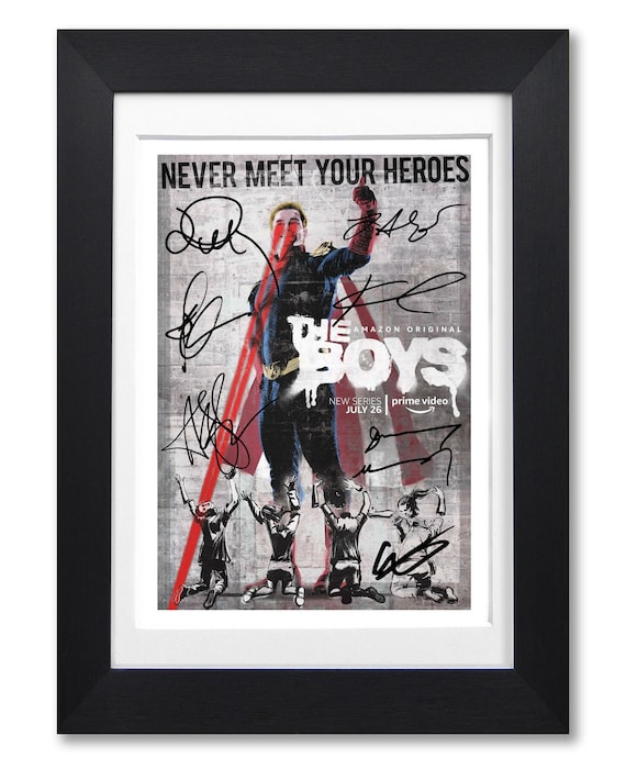 The Boys Cast Signed Poster Print Photo Autograph Amazon Prime Etsy
