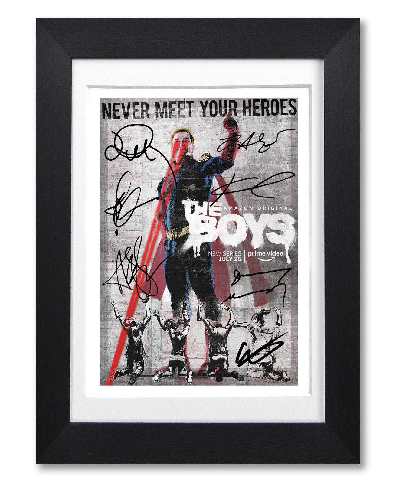 THE BOYS Cast Signed Poster Print Photo Autograph Amazon Prime
