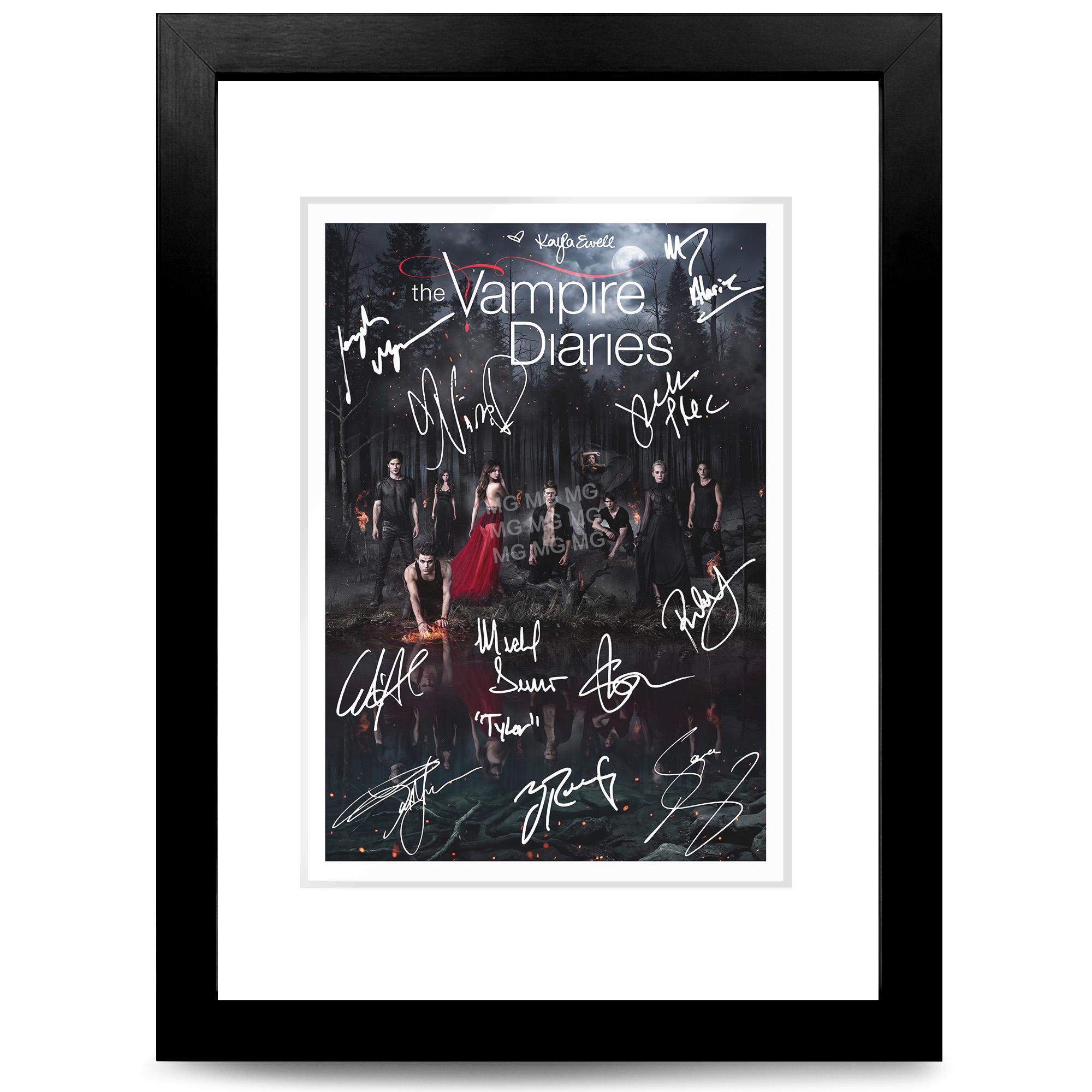 証明書付 正規当選品 VAMPS 直筆サイン UNDERWORLD 告知ポスター VAMPIRE DIARIES 4 Cast Signed Poster Print Photo Autograph Tv Show