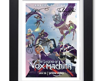 The LEGND of VOX MACHINA cast signed poster print photo autograph tv show season series gift