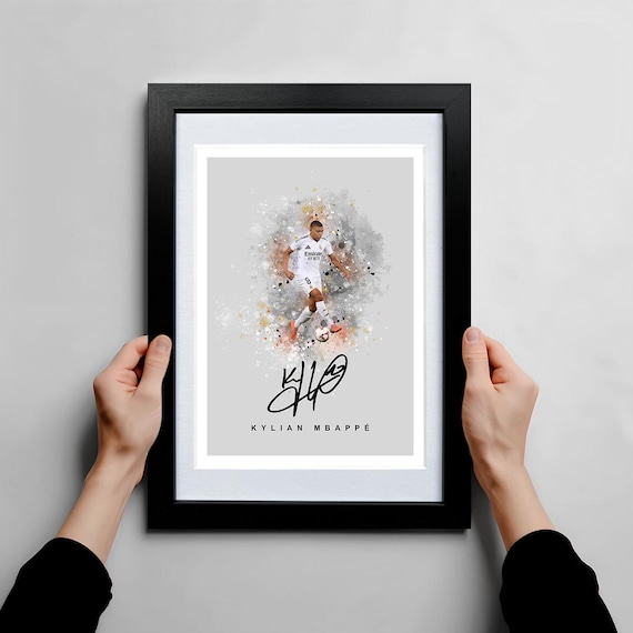 KYLIAN MBAPPE Real Madrid Signed Poster Print Photo Autograph Gift