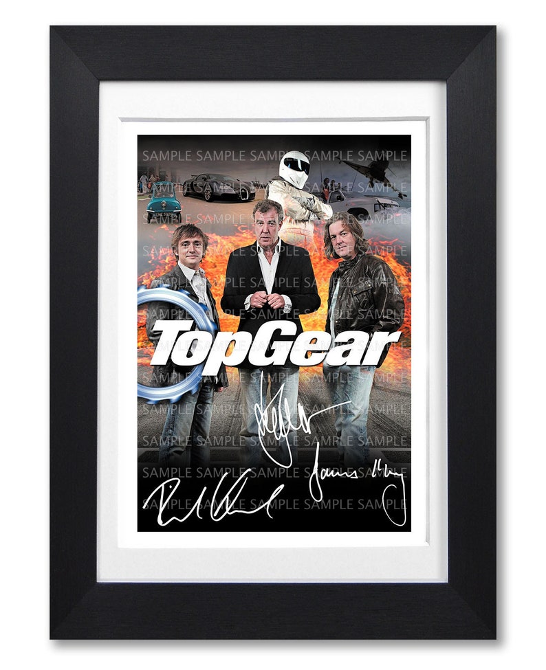 TOP GEAR UK Cast Signed Poster Print Photo Autograph Tv Show Etsy