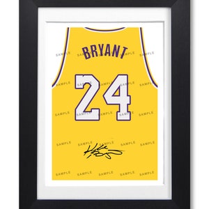Kobe Bryant Signed Los Angeles Lakers #24 Game Model Jersey Psa Dna Coa  Framed