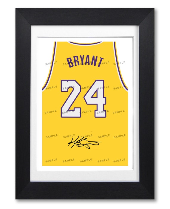KOBE BRYANT signed poster print photo autograph LA Lakers Los | Etsy