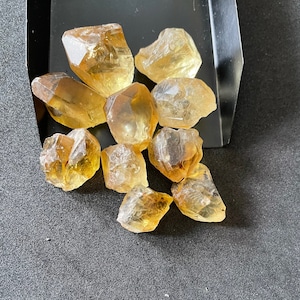 10Pcs~AAA Natural Citrine Stone Raw BigSize25-18mmCitrine Rough Healing crystal stones,Loose citrine, Making Jewelry Citrine Wholesale Raw