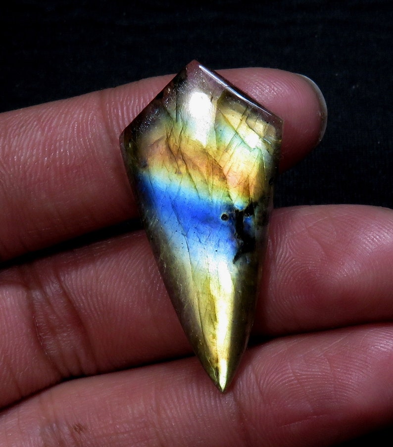 STUNNING AAA+100/%Natural Spectrolite Labradorite Multi Fire Flat Back Cabochon Fancy Shape For Pendant/&Jewlry making,