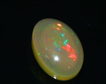 Fine Quality Natural Opal Cabochon Gemstone Ethiopian Opal Ring Size Loose Gemstone Oval Shape Opal Gemstone 3.80 Ct 13x9x5 MM Gift For Her