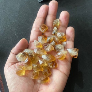 5 Pcs Lot~AAA Natural Citrine Stone Raw Size 22-14MM,Citrine Rough Healing crystal stones,Loose citrine,Making Jewelry Citrine Wholesale Raw