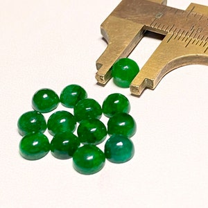 6MM~AAA NATURAL EMERALD Zambiyan Beryl Handmade Gemstones Cabochon For Jewlry making,Per Piece Price