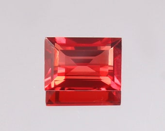 62.40 Ct Certified 100% Natural UntreatedUnheated Padparascha Glorious Red Spinel Emerald Shape Gemstone For Ring DY570