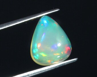 100%Natural Fine Quality Welo Fire Ethiopian Opal Cabochon Gemstone Oval Shape Ring Size Opal For Making Jewelry 3.60 Ct 12x10x5 MM