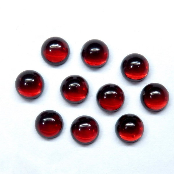 8MM AAA+NATURAL GARNET Cabochon Handmade Smooth Polished aaa+ Quality Cabochon For jewlry making Round Shape