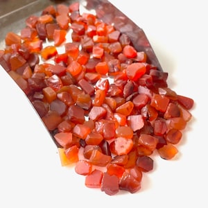 Natural Carnelian Raw Rough Crystal Gemstone 6-10 MM Ring Size Carnelian Rough Gemstone For Jewelry Making