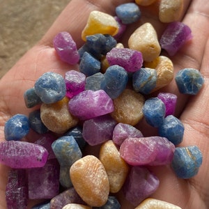 AAA+PRECIOUS RAW100%Natural Multi Sapphire Fresh Top Fresh Quality Gems Rocks Minerals Raw Crystal Healing Crystals,Available In Quantity
