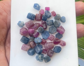 100% Natural Mixed Ruby & Sapphire Crystals, 4-6 MM Small  display picture 2