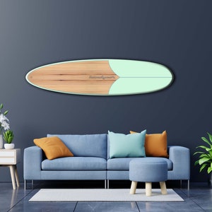Surfboard for wal inspired unique wall hanging  for nautical coastal decor