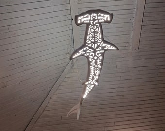 Hammerhead Shark LED Ceiling Light – Ocean Power in Motion