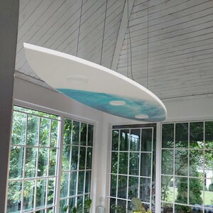 Surfboard Shaped Ceiling Chandelier, Wave, Pool Billiard Table Light - Etsy