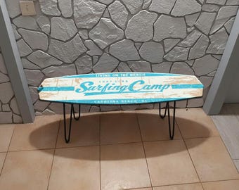 48x15,7 inch Surfing Camp Surfboard Bench – Amelia island FL