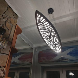 Palm Leaf LED Ceiling Light – Tropical Elegance in Motion
