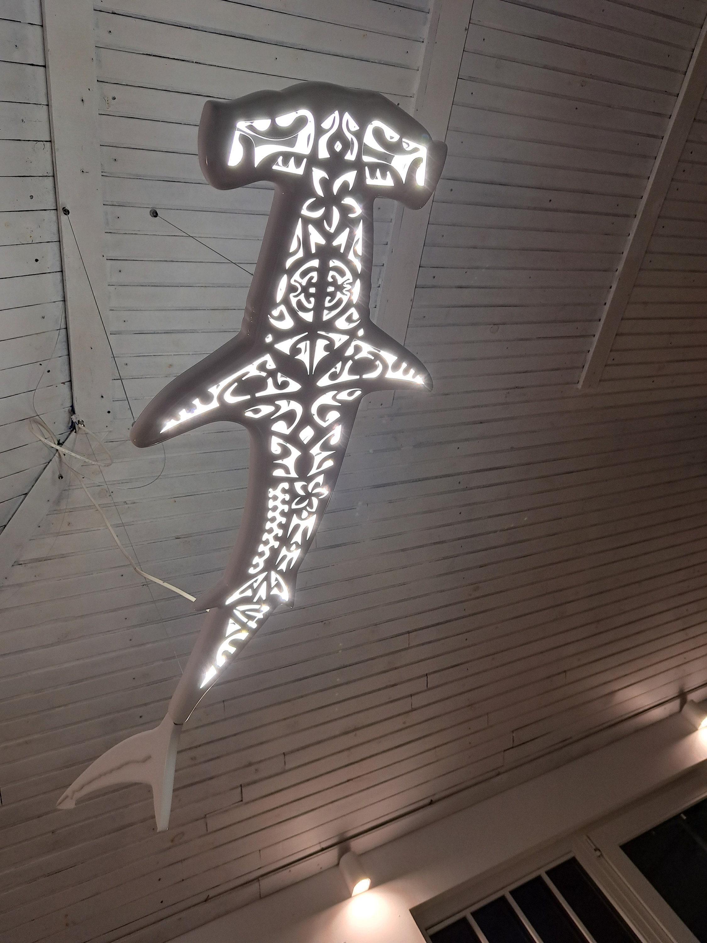 Led Design Shark Hammerhead Shark LED Ceiling Light – Ocean Power in Motion - Etsy