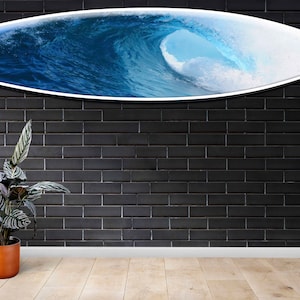 Surfboard Wall Art: Ocean Wave Coastal Decor