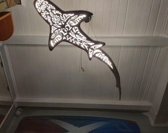 Shark LED Ceiling Chandelier – Surf Style Ocean Light