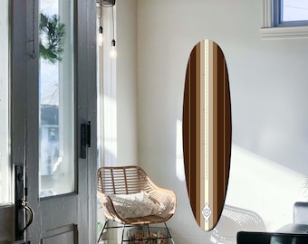 Surfboard Growth Chart: Wooden Kids Height Tracker, Surfing Decor
