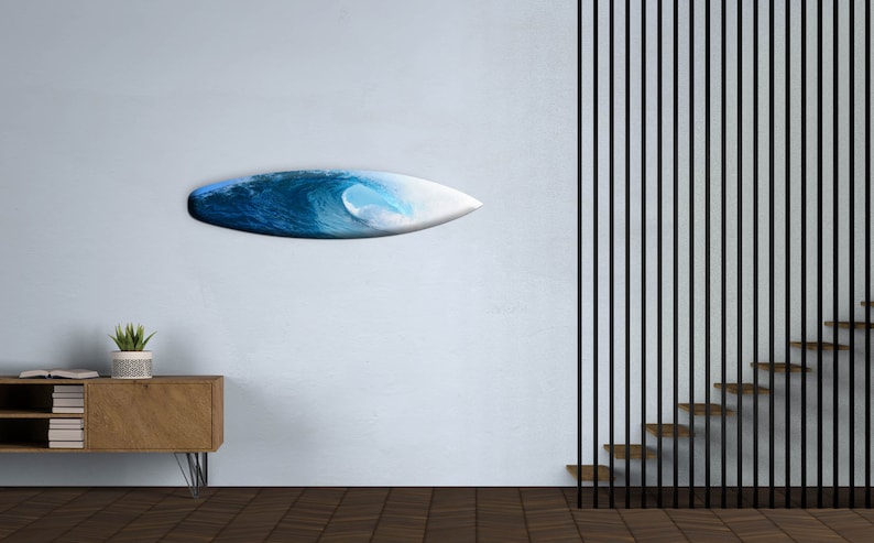 Beach Decor Wave Surfboard Wall Art Tropical Bar Decor Wood Surfboard Sign \u0421hild/'s room Decor Surfers gift
