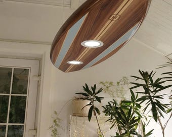 Surfbrett Billardtisch Lampe - Vintage Küsten Hängelampe für Spielzimmer und Bar